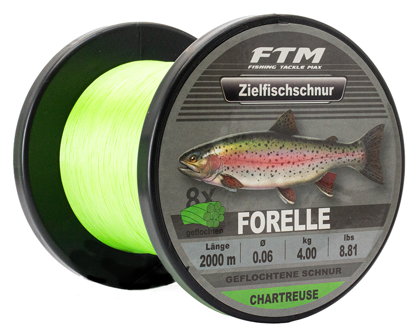 Zielfischschnur Forelle chartreuse 2000 m