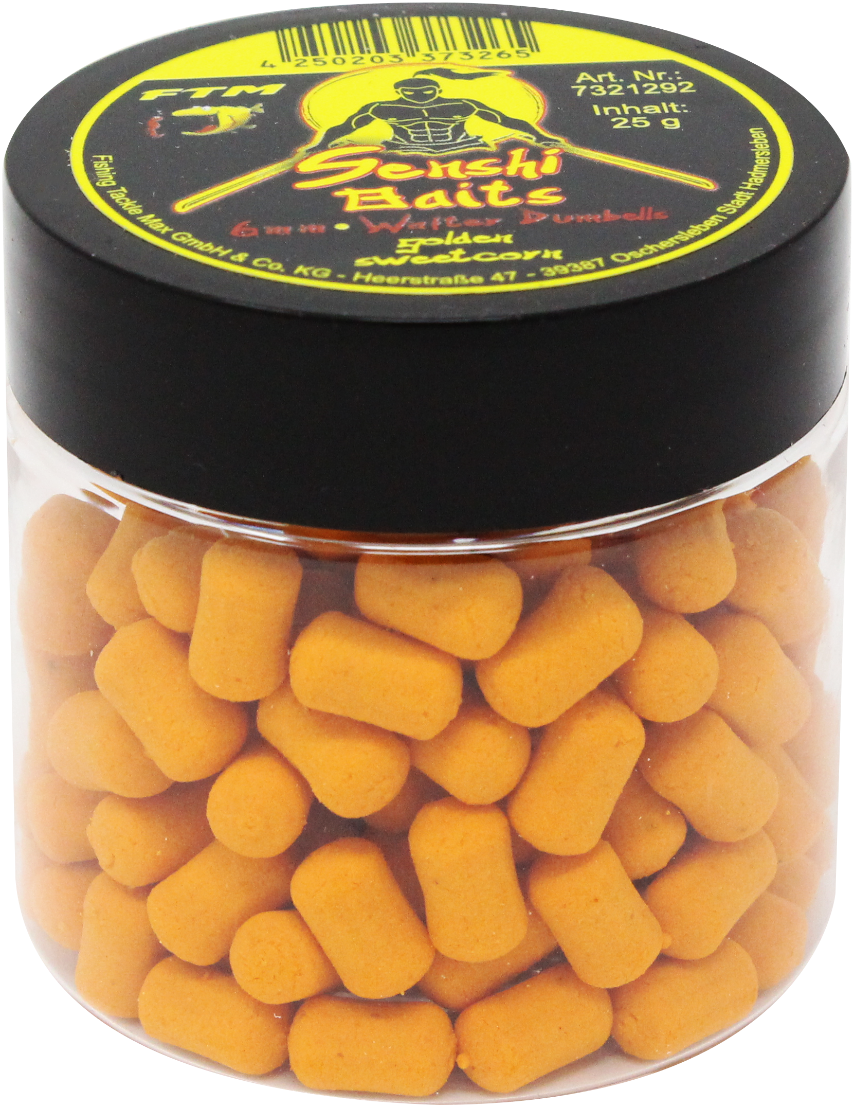 7321292 - 00 Senshi Baits Wafter Dumbells Golden Sweet Corn 6mm verpackt