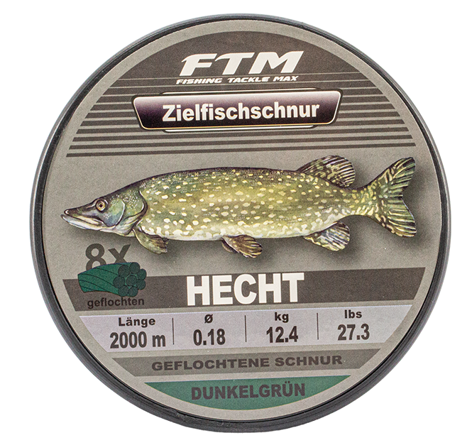 Zielfischschnur Hecht dunkelgrün 2000 m