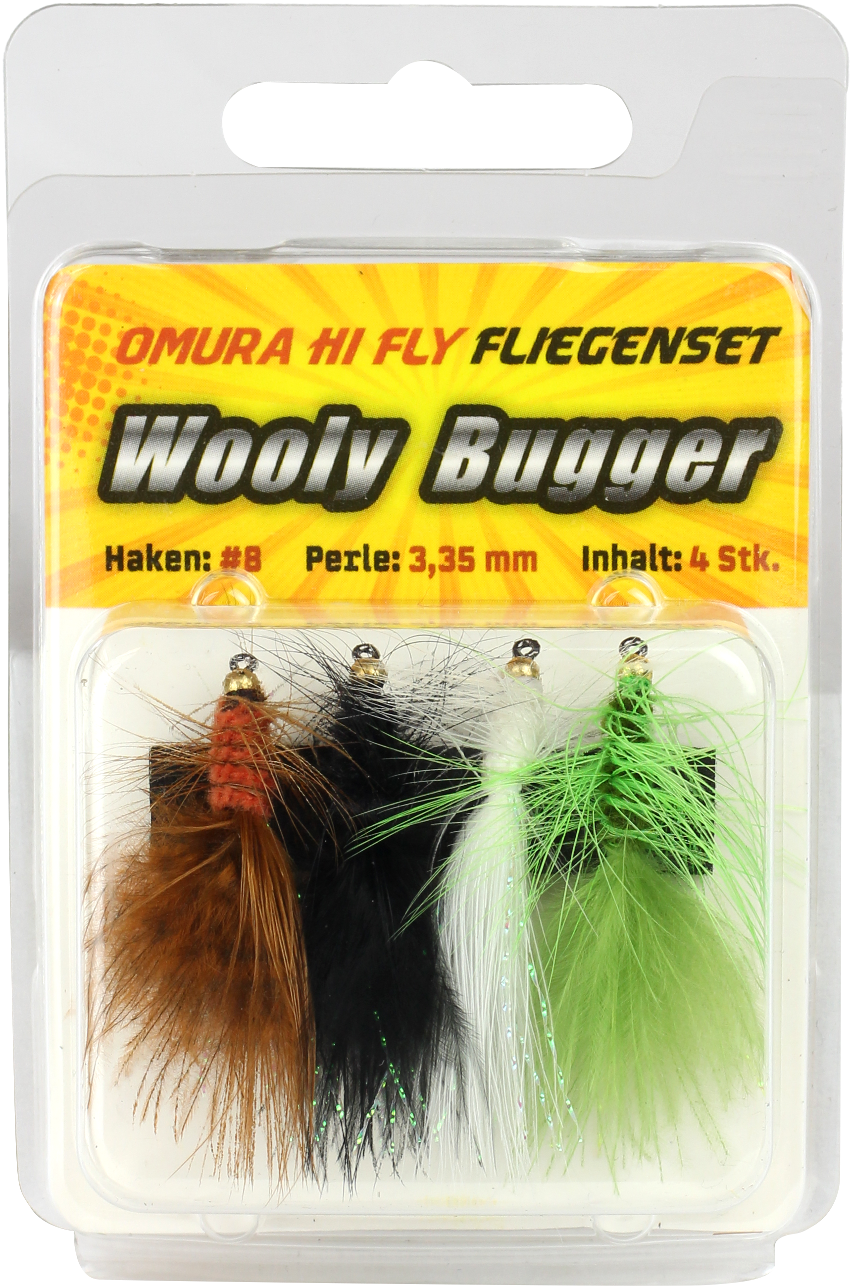 8071400 - 00 Omura Hi-Fly Fliegenset Whooly Bugger #8