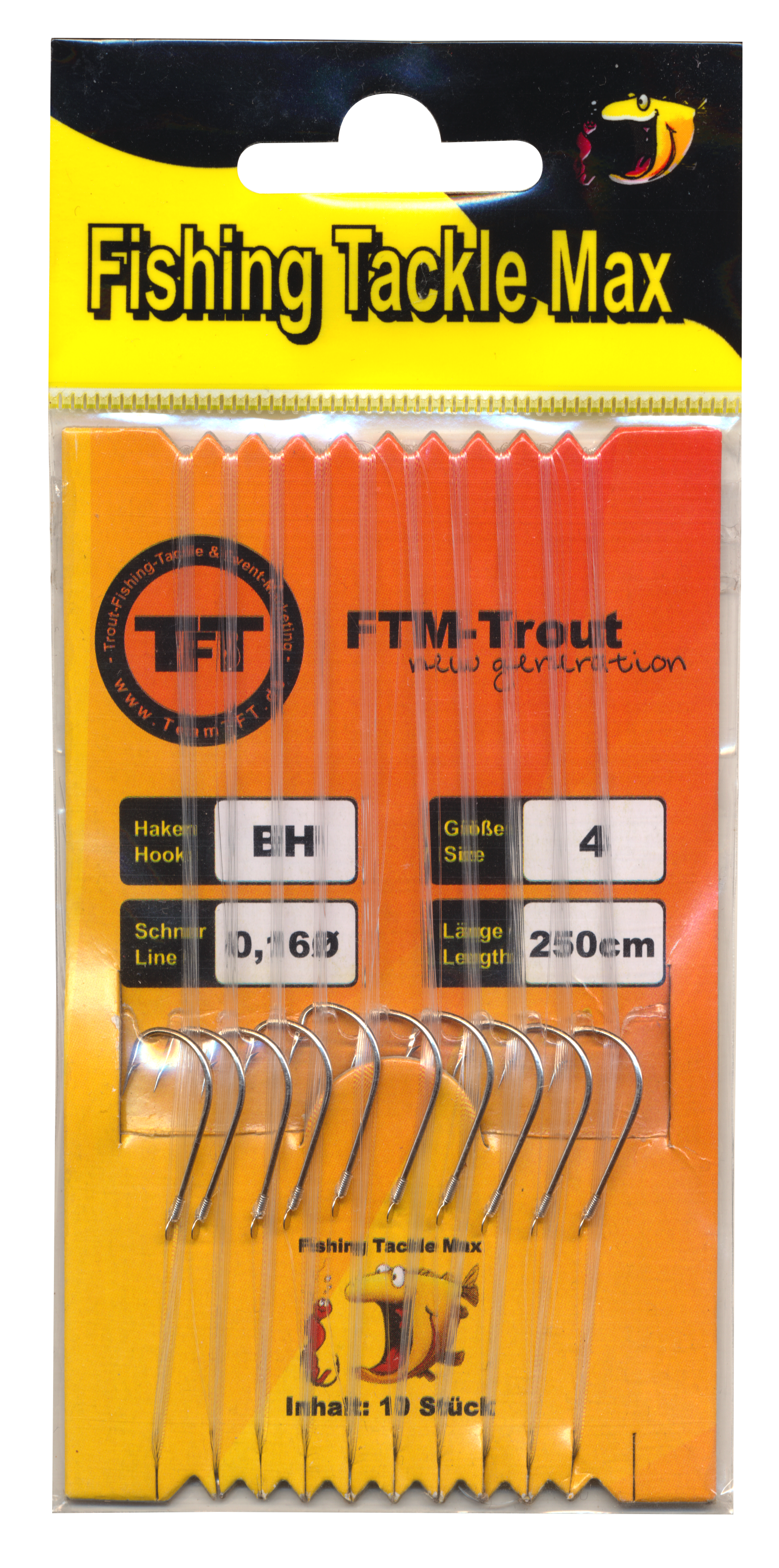 8320416 - 00 Gebundener Haken nickel BH 4 0,16 250 verpackt