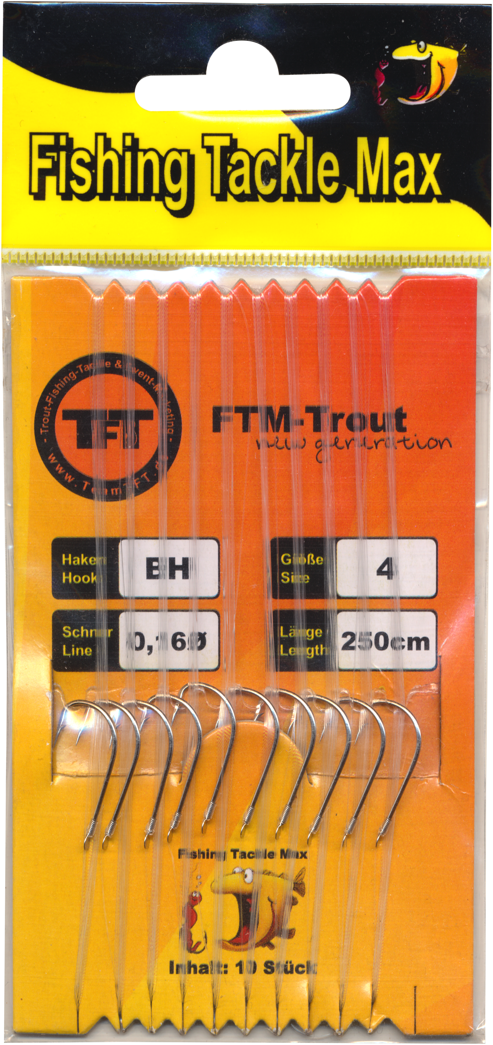8320416 - 00 Gebundener Haken nickel BH 4 0,16 250 verpackt