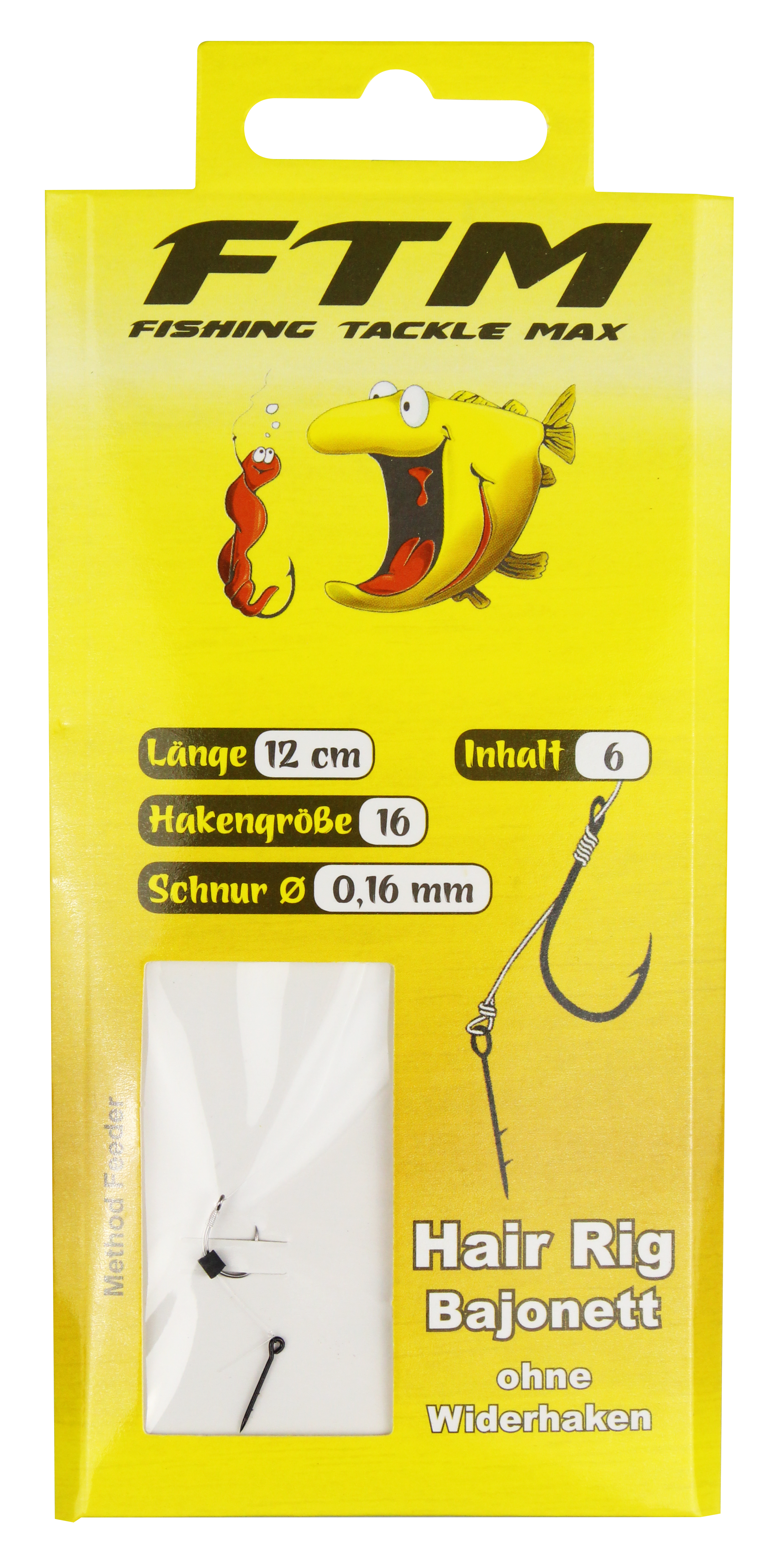 8357016 - 00 Hair Rig Bajonett ohne Widerhaken verpackt