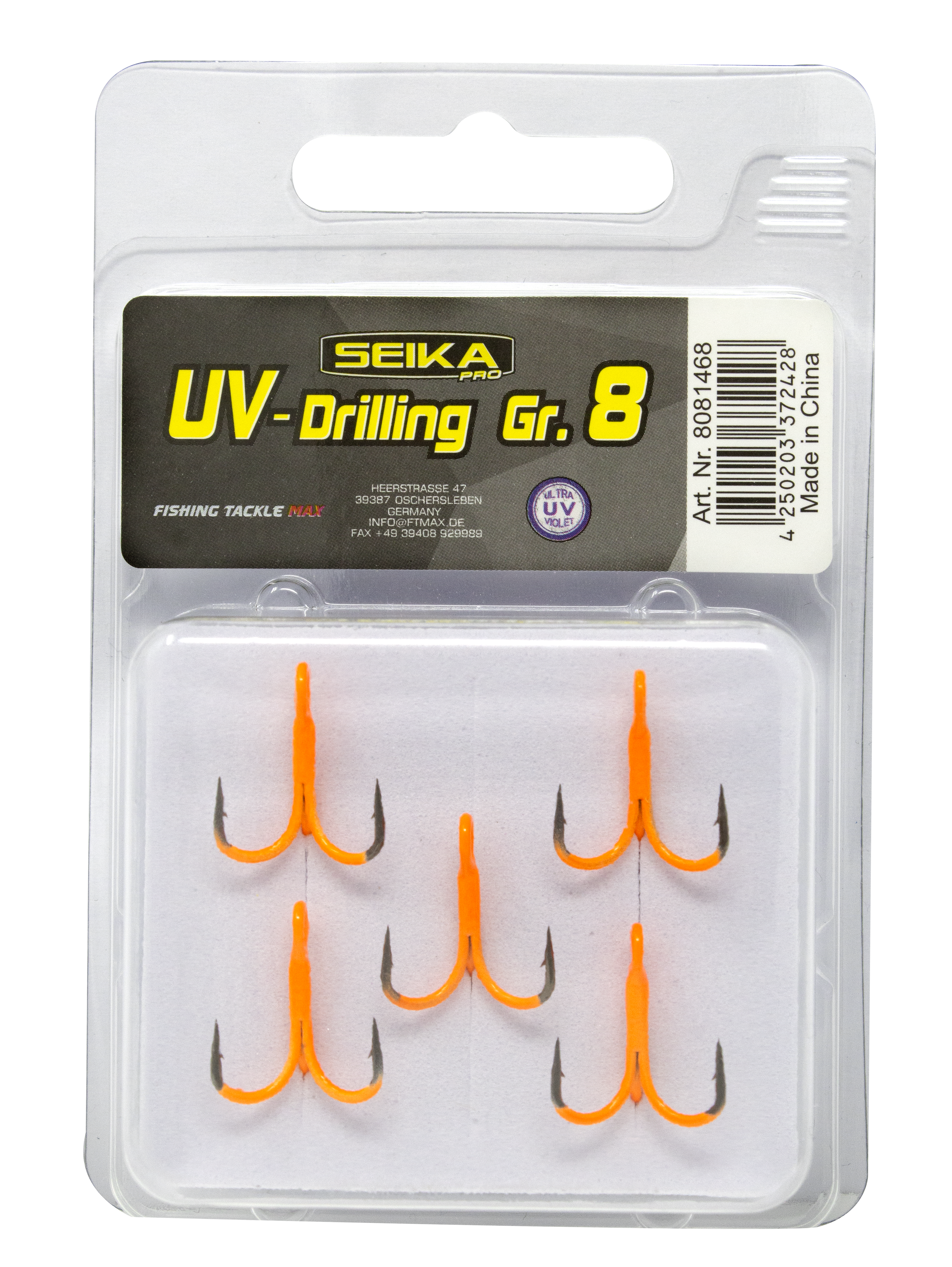 8081460 - 00 Seika Pro UV-Drillinge Gr8 verpackt