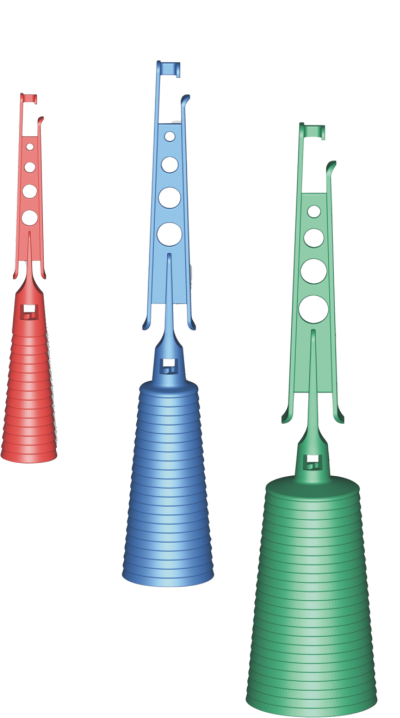 4900141 - 00 Kegel mit Aufwickler Grafik rot blau grün