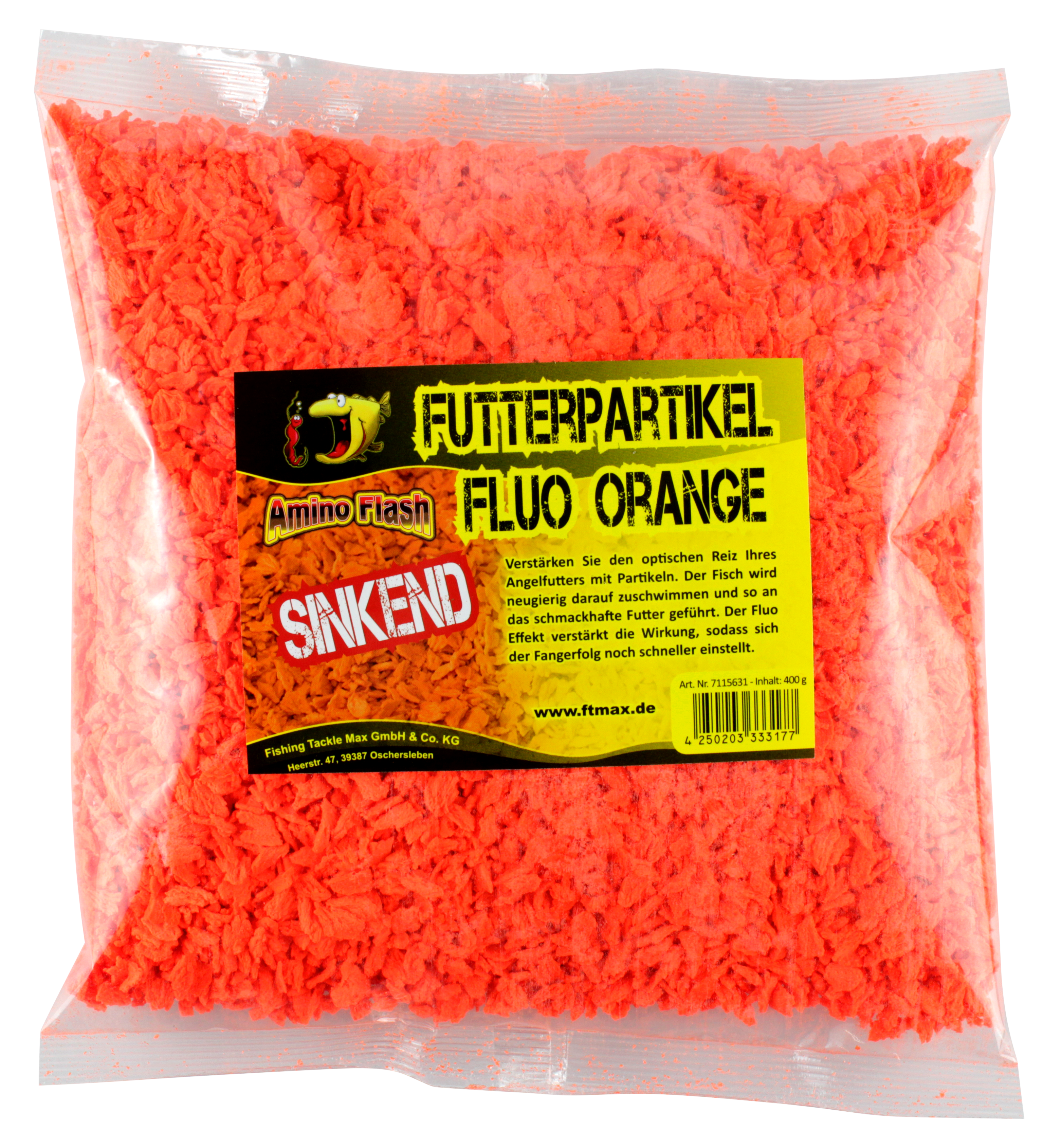 7115631 - 00 AF Futterpartikel fluo sinkend orange verpackt