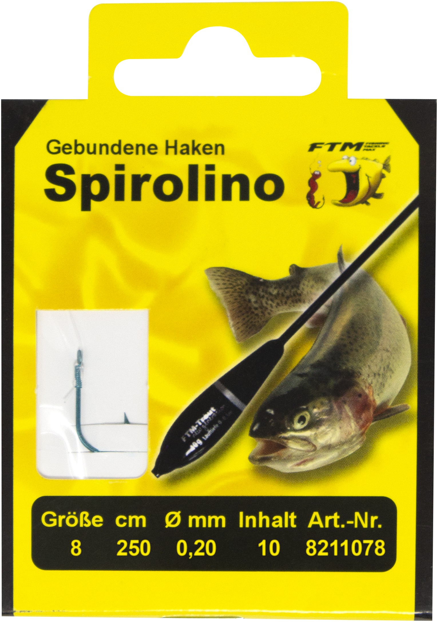 8211078 - 00 FTM gebundene Haken Spirolino verpackt