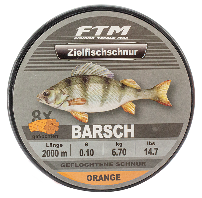 Zielfischschnur Barsch orange 2000 m