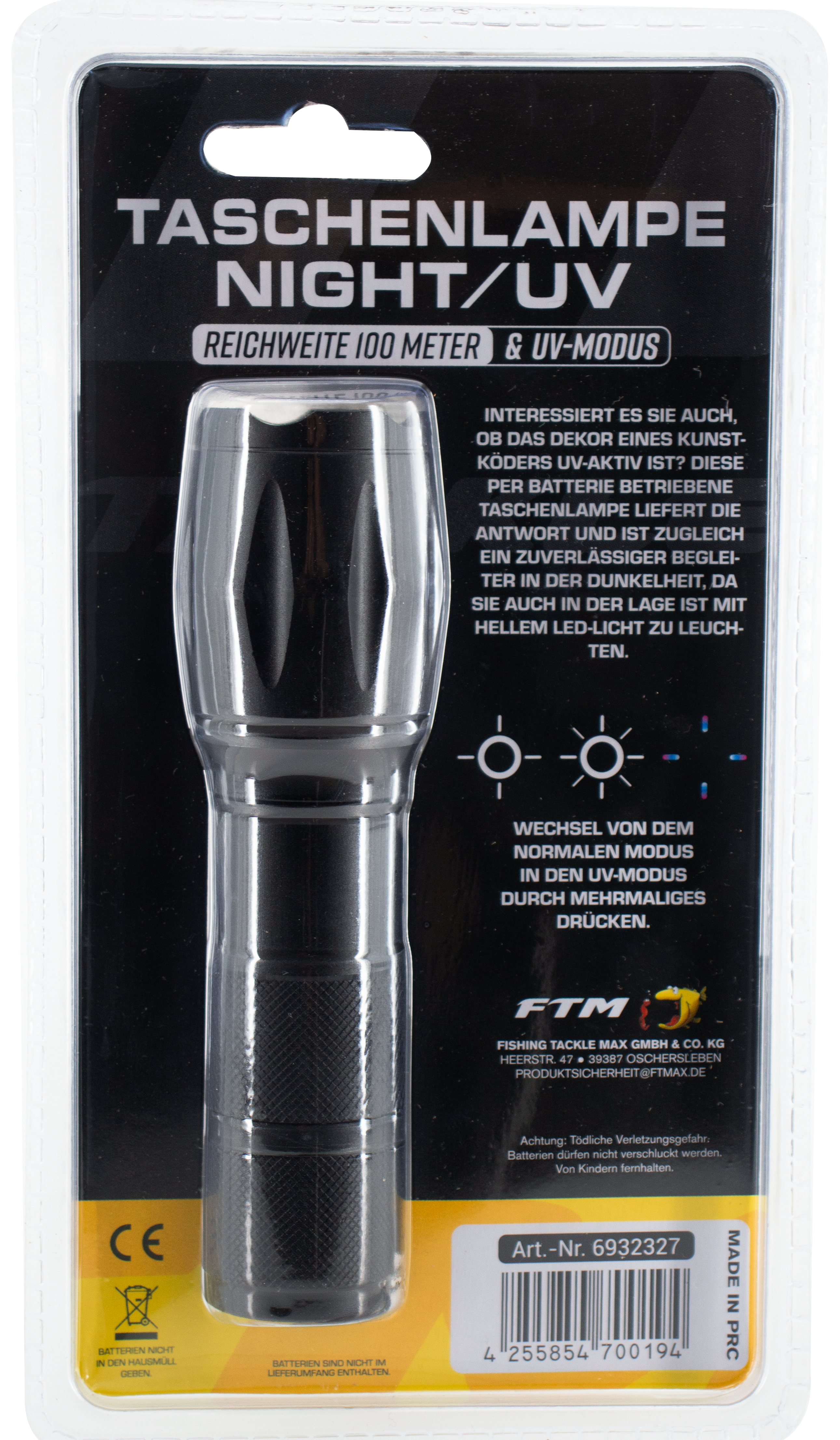 6932327 - 05 Taschenlampe Night UV Verpackt
