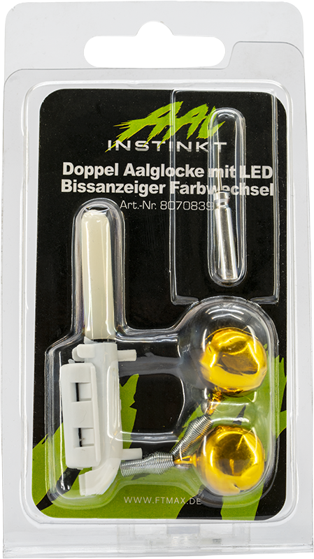 8070839 - 04 Doppel Aalglocke mit LED Bissanzeiger Farbwechsel
