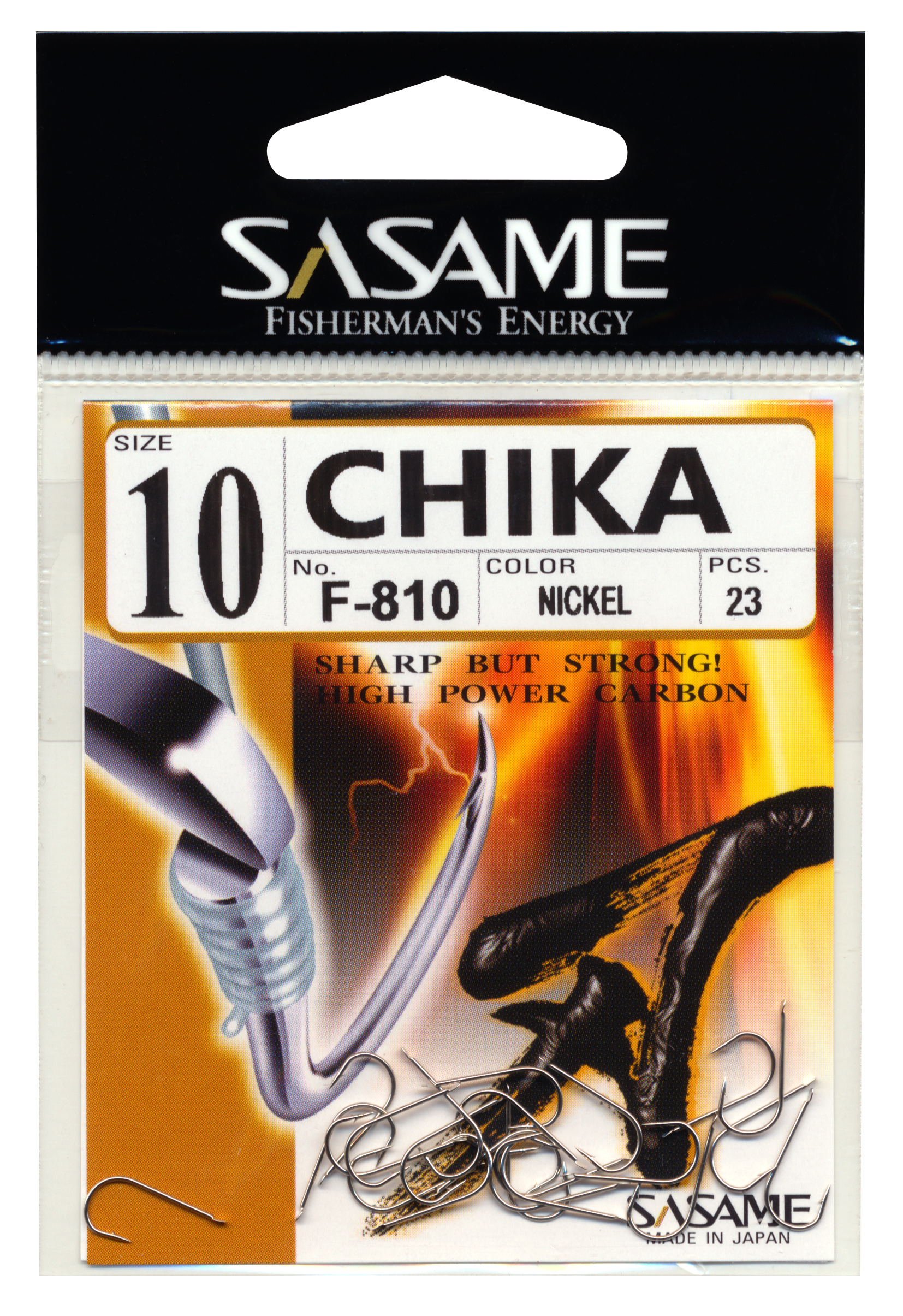 8380210 - 00 Haken Sasame Chika nickel Gr.10 verpackt