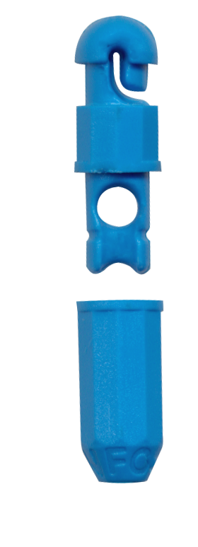 4900270 - 00 Gummizugverbinder extra groß 2,5mm blau