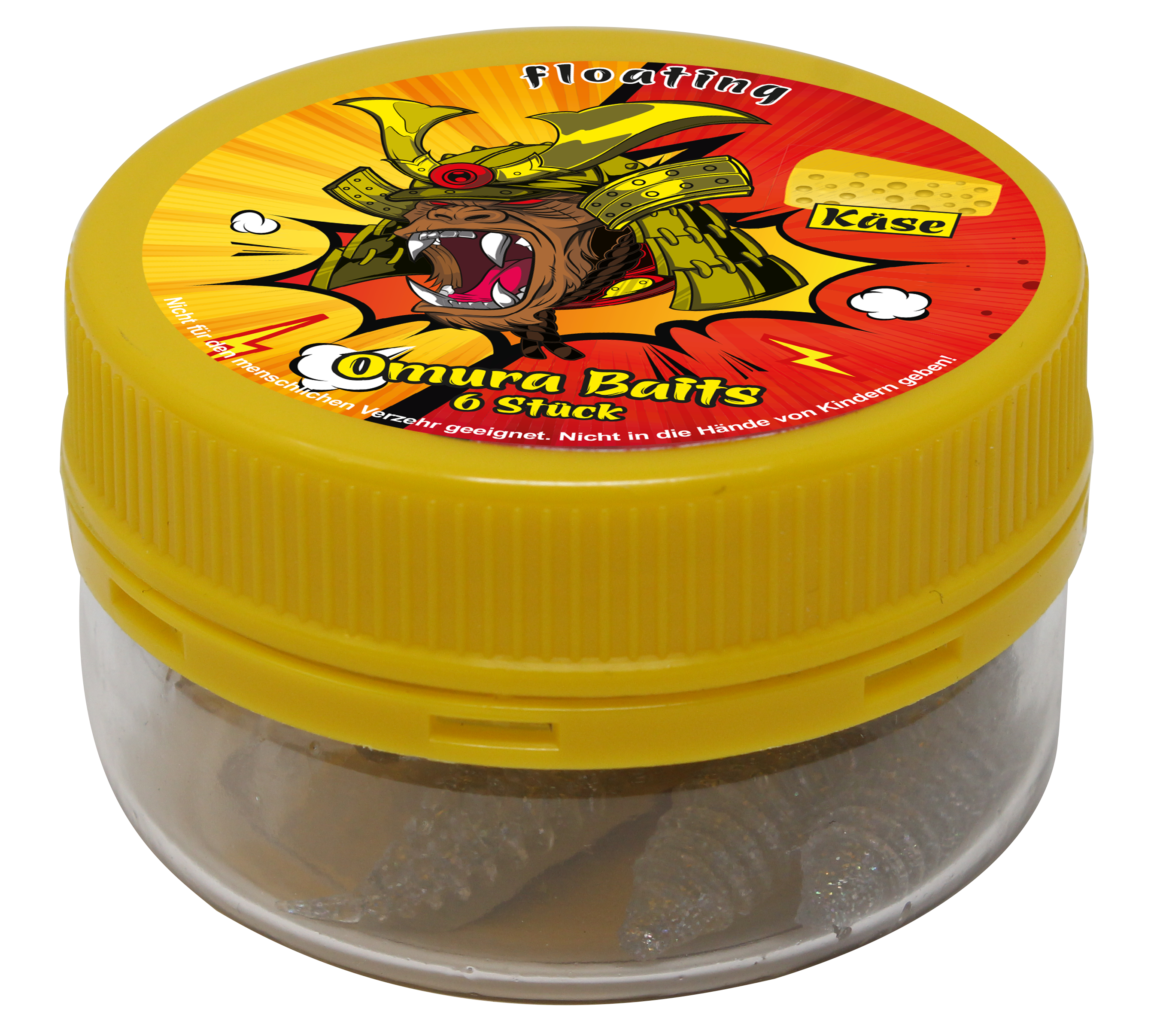 8500273 - 01 Omura Baits Hero Sparkle Cheese clear with silver sparkle verpackt
