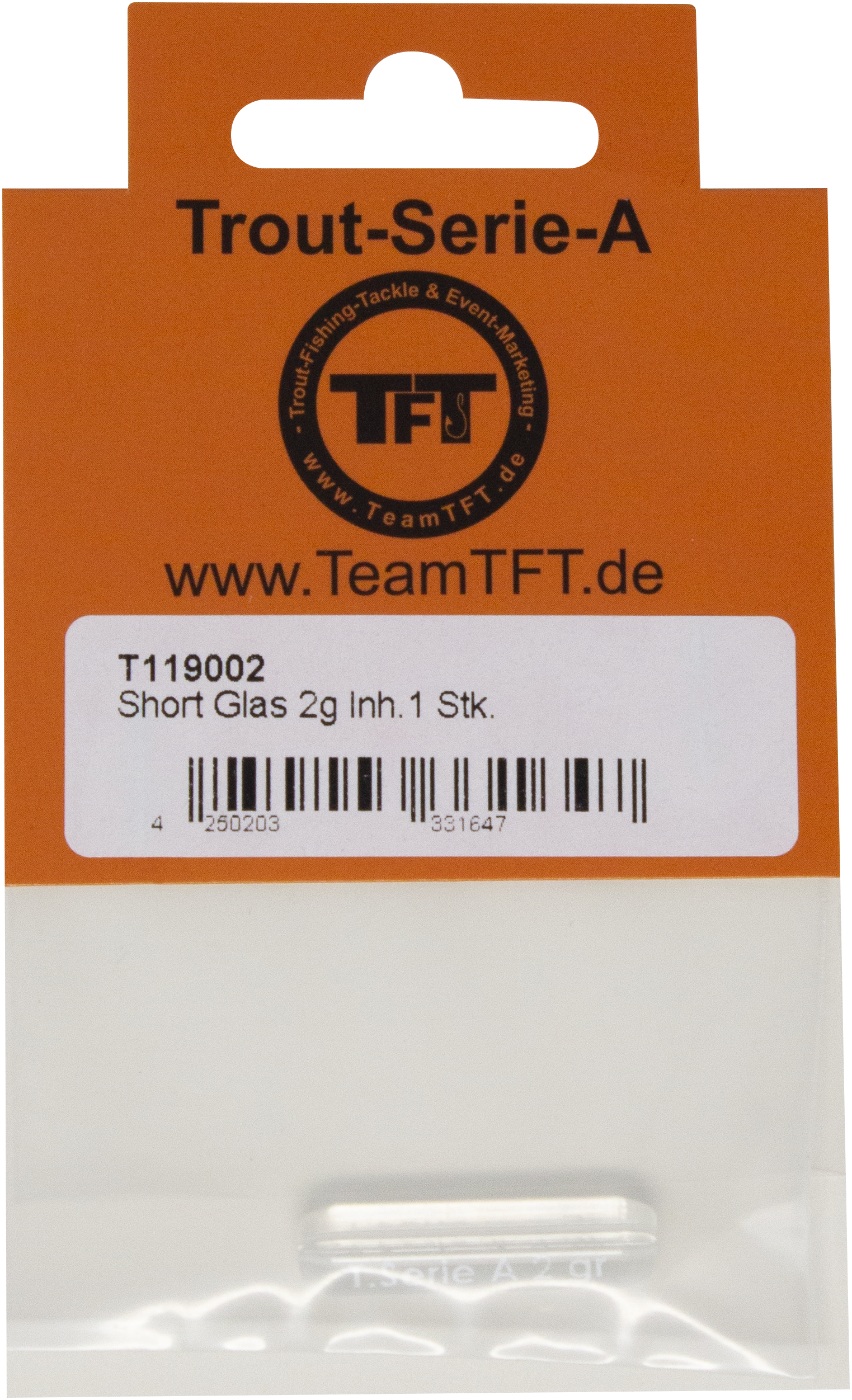 T119002 - 00 Short Glas 2g verpackt