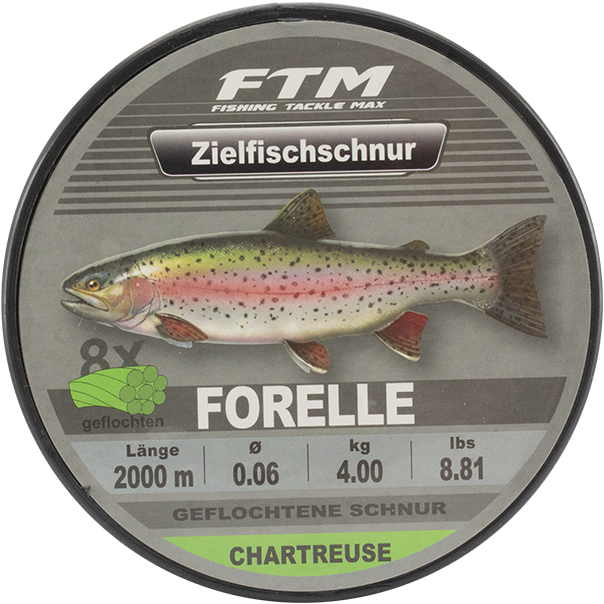 Zielfischschnur Forelle chartreuse 2000 m