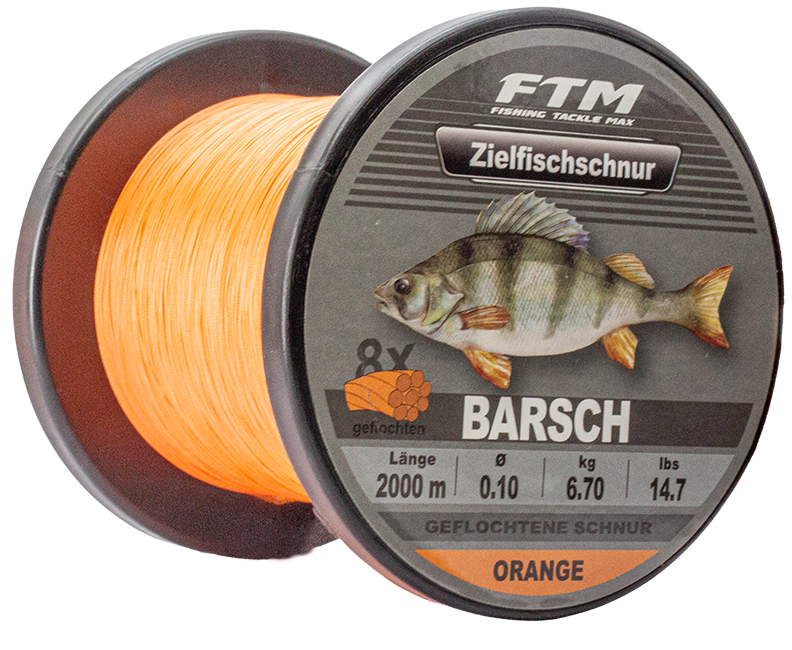 Zielfischschnur Barsch orange 2000 m