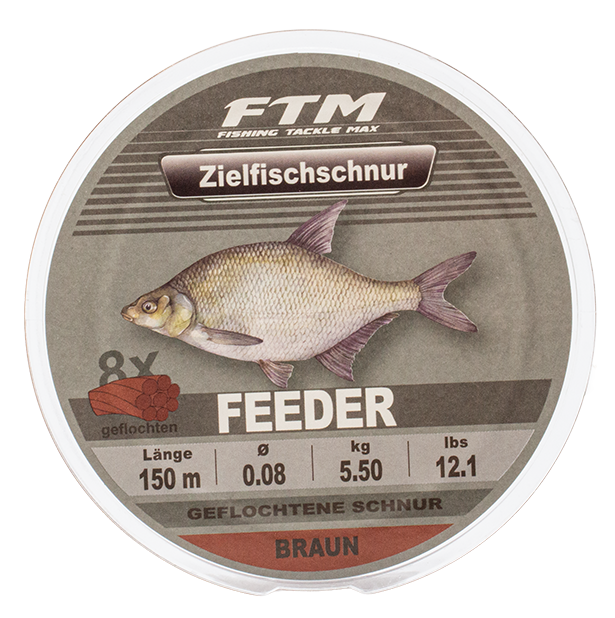 Zielfischschnur Feeder dunkelgrau