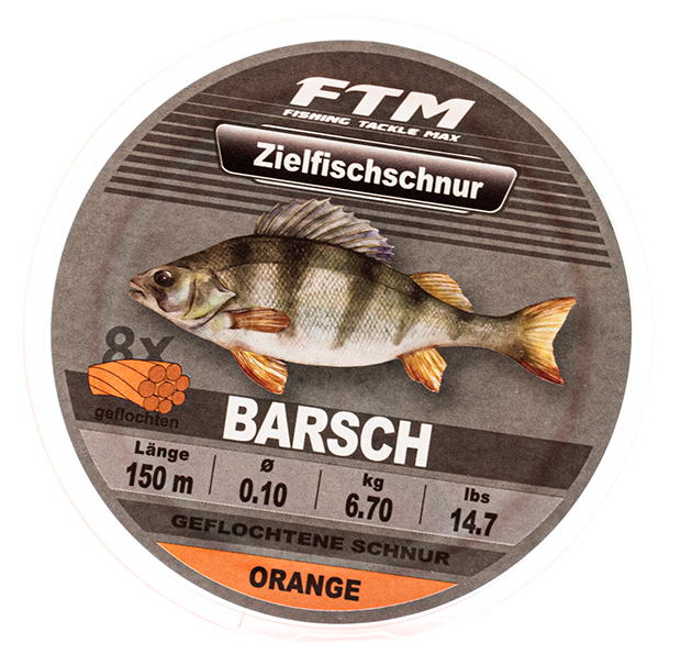 Zielfischschnur Barsch orange